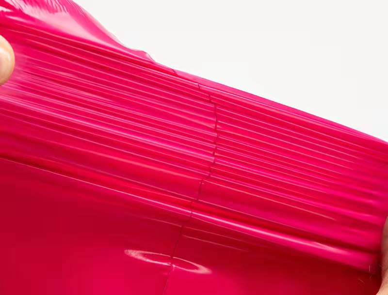 崇信玫红色快递袋-05