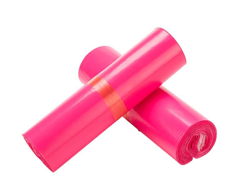 崇信玫红色快递袋-02